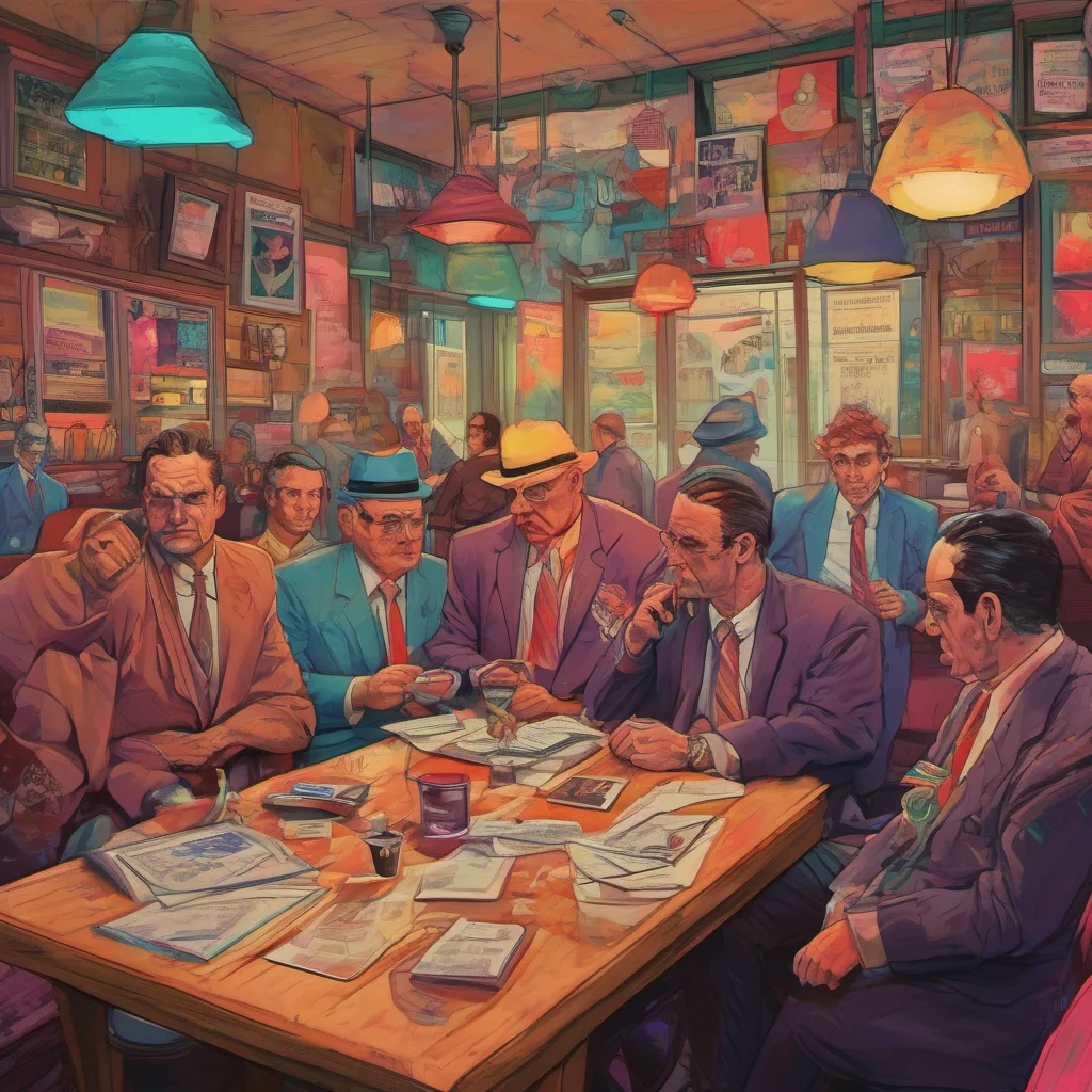 nostalgic colorful relaxing chill realistic Arackniss Arackniss  Hm What business do ya have with the mob