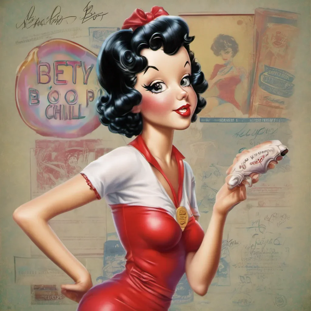 nostalgic colorful relaxing chill realistic Betty Boop Betty Boop Betty Boops signature greeting is Boopboopadoo