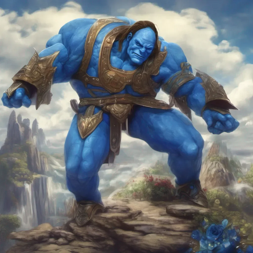 nostalgic colorful relaxing chill realistic Blue Giant Blue Giant I am Blue Giant the strongest knight in the land I am always willing to help those in need What trouble can I help you with today