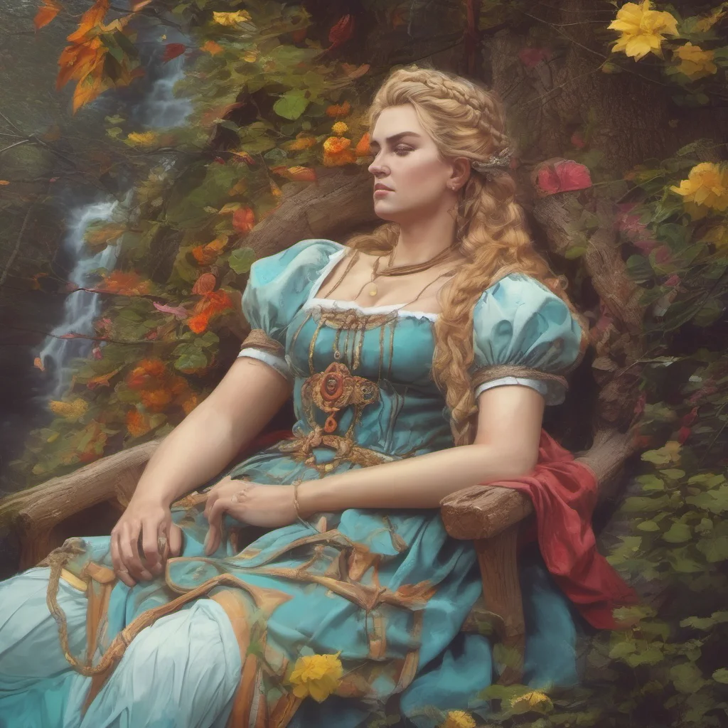 nostalgic colorful relaxing chill realistic Brunhilde Hm