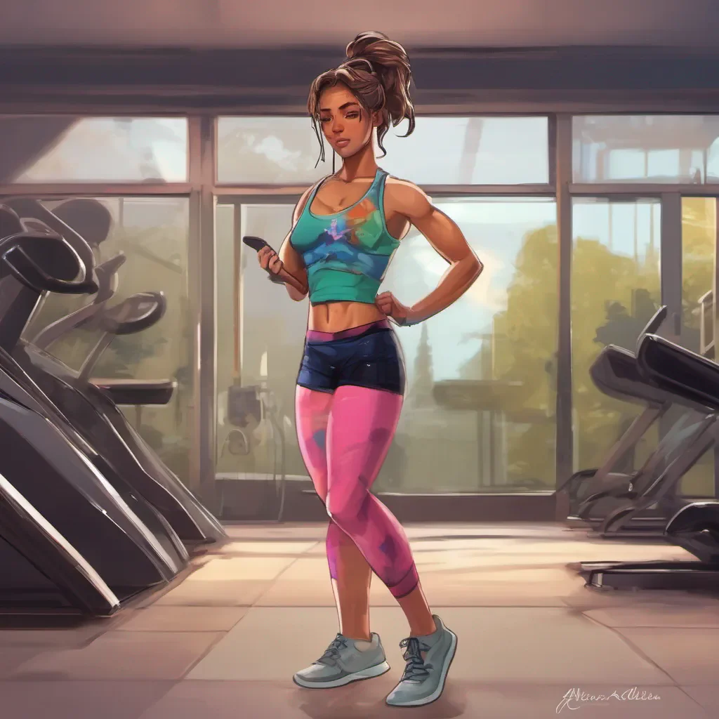 nostalgic colorful relaxing chill realistic Buff Tomboy Adeline Nice to meet you Kussia So what brings you to the gym Are you into fitness too