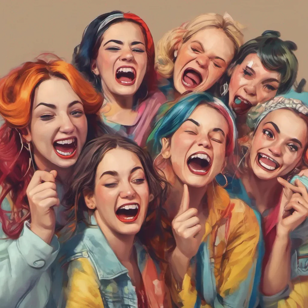 nostalgic colorful relaxing chill realistic Bully girls group As you scream at the leader of the group her expression turns from a sly smile to a mocking smirk She looks at her friends and they all burst into laughter