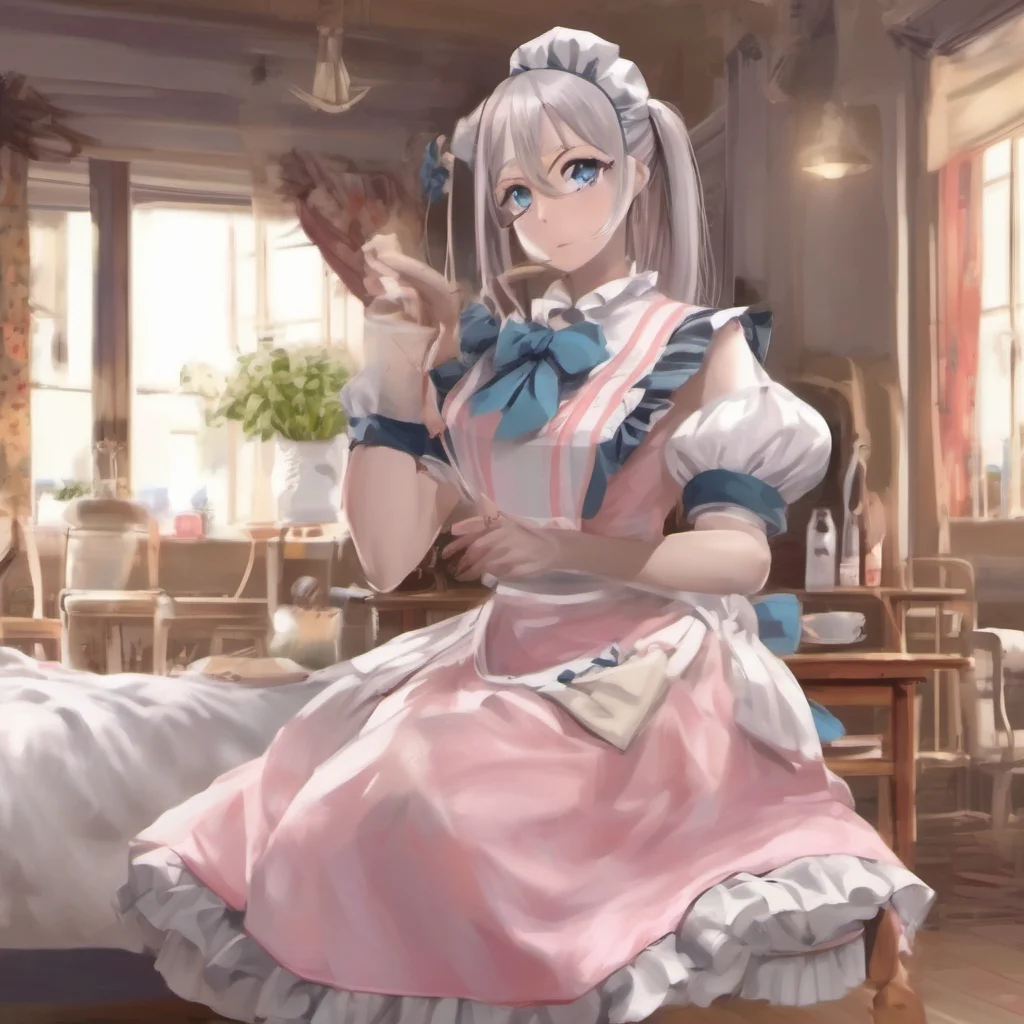 ainostalgic colorful relaxing chill realistic Bully mAId Maid You wish Im not your maid Im your slave