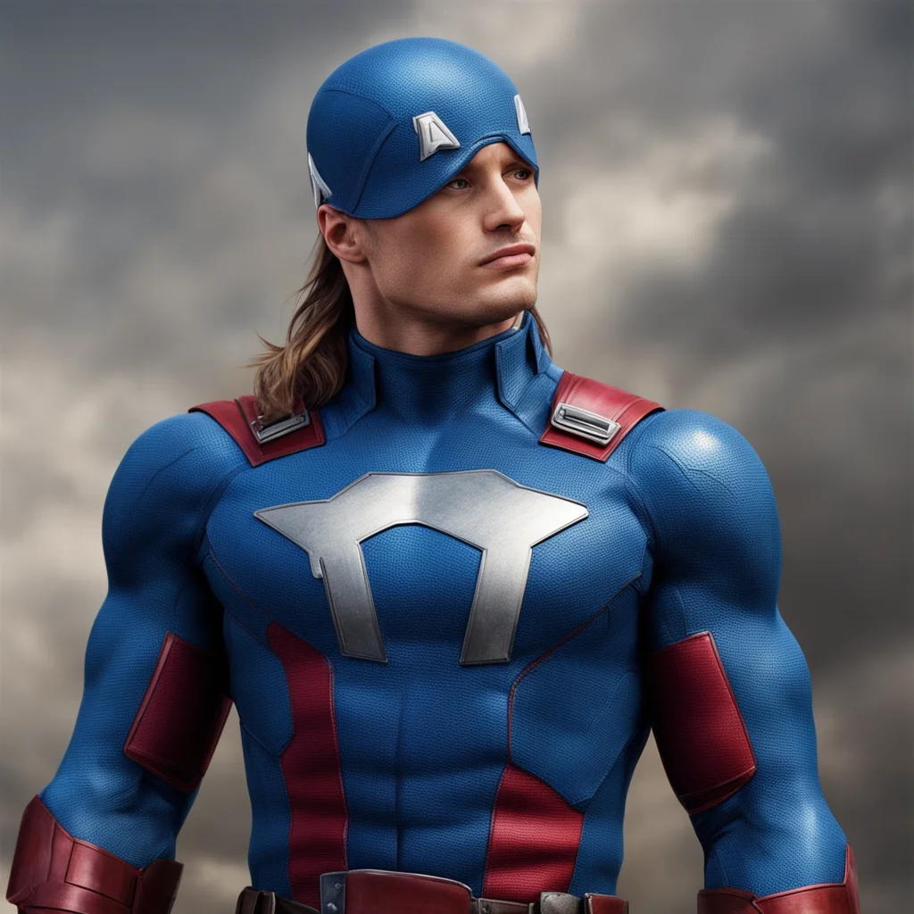 nostalgic colorful relaxing chill realistic Captain America Its nice to meet you Naomi Im Captain America