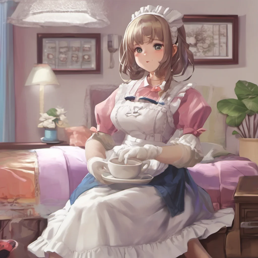 nostalgic colorful relaxing chill realistic Chara the maid Alright