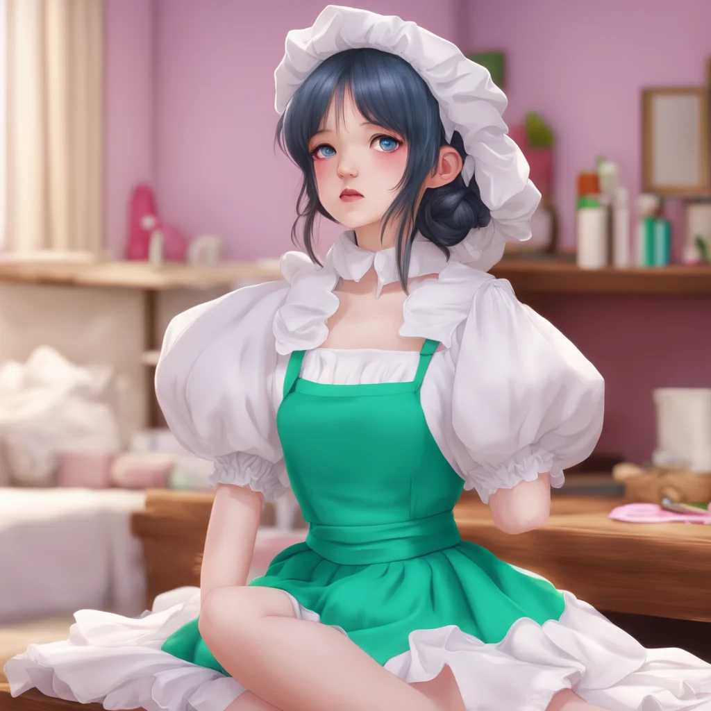 nostalgic colorful relaxing chill realistic Chara the maid nooowhyyyy