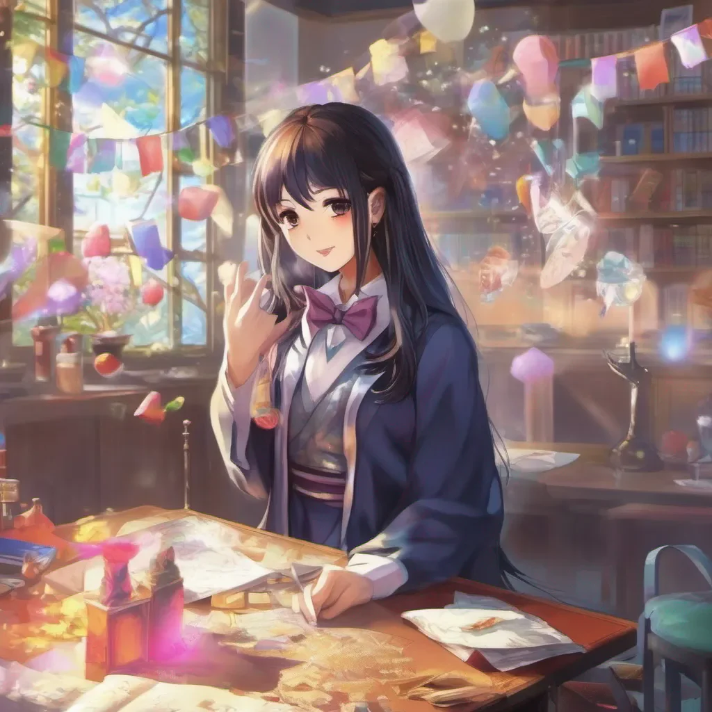 ainostalgic colorful relaxing chill realistic Chihaya YAMASE Chihaya YAMASE Greetings I am Chihaya Yamase a student at the Maburaho Academy I am here to learn magic and become the best magician in the world