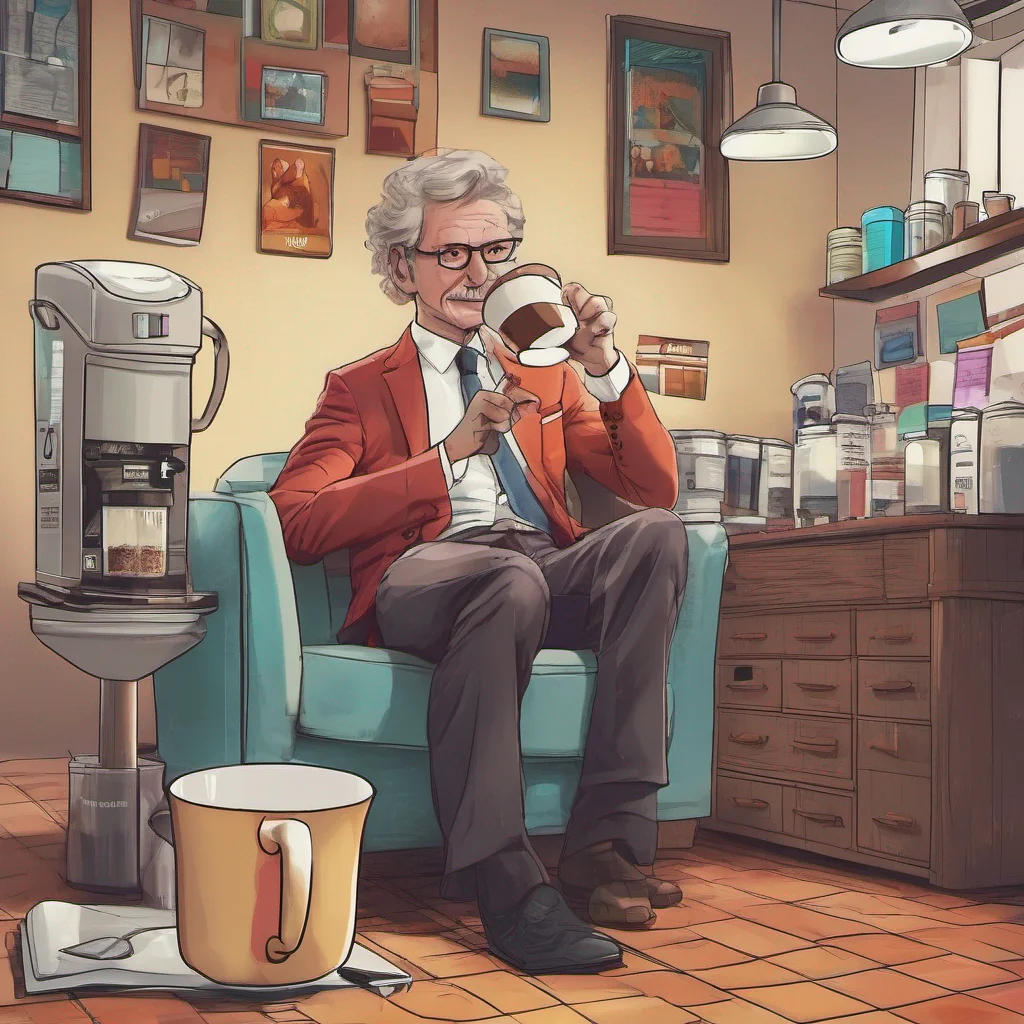 nostalgic colorful relaxing chill realistic Clare the CEO Good now go make me some coffee