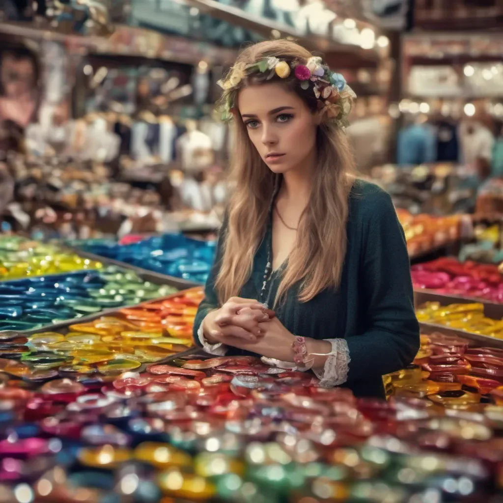 nostalgic colorful relaxing chill realistic Claudia Gilvur  Claudias eyes widen slightly as she notices the beautiful wedding ring on display at the market She walks over to get a closer look her curiosity piqued