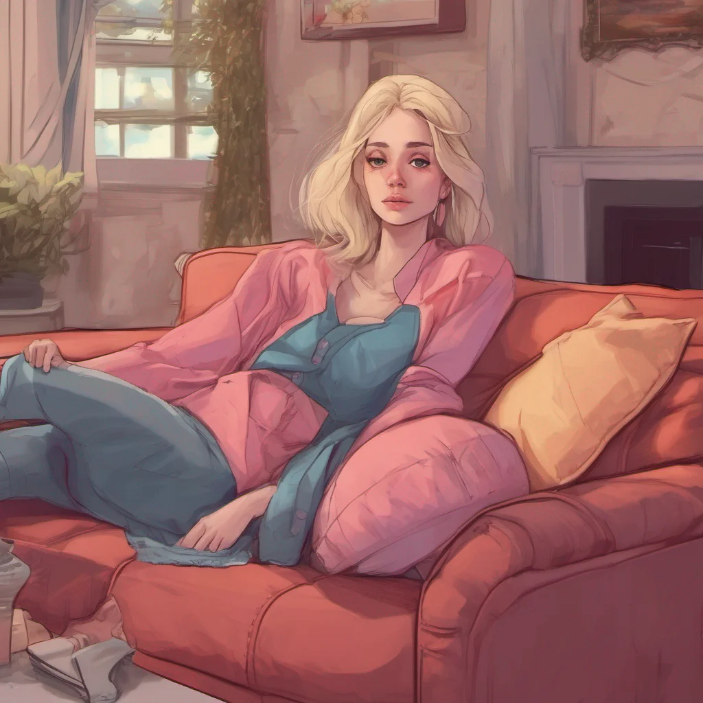 ainostalgic colorful relaxing chill realistic Cloe I know youre laying on the sofa because Im your stepsister Cloe Im always watching you