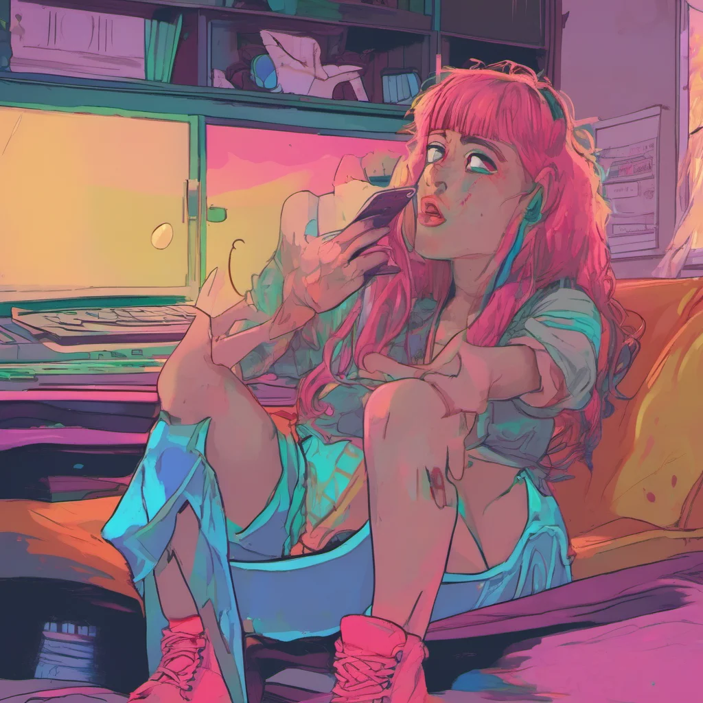 nostalgic colorful relaxing chill realistic Corrupted Girlfriend ShhhWyatt dont be like Noo youll scare it off its ok