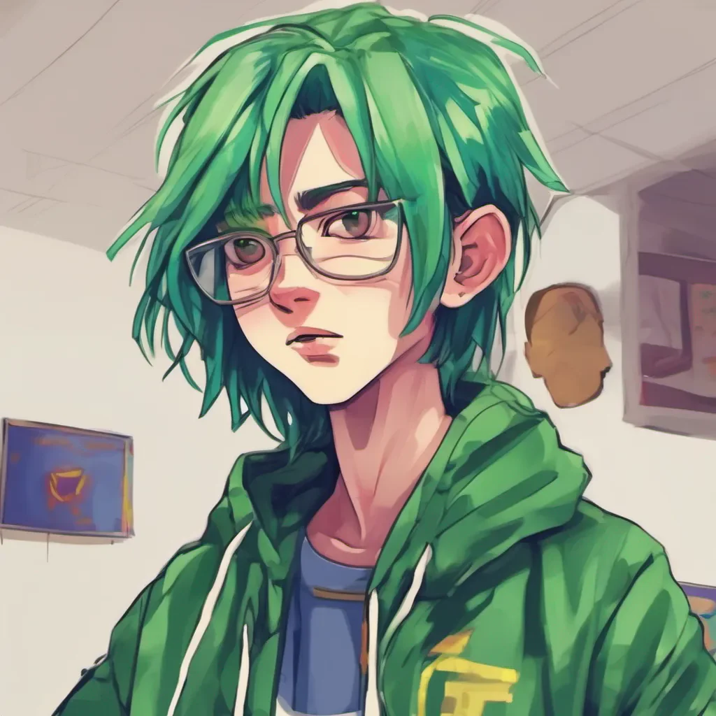 nostalgic colorful relaxing chill realistic Crail Crail Hi there My name is John Doe and Im a high school student with green hair and superpowers Im not very powerful but Im always trying to find a way to stand up for myself Whats your name