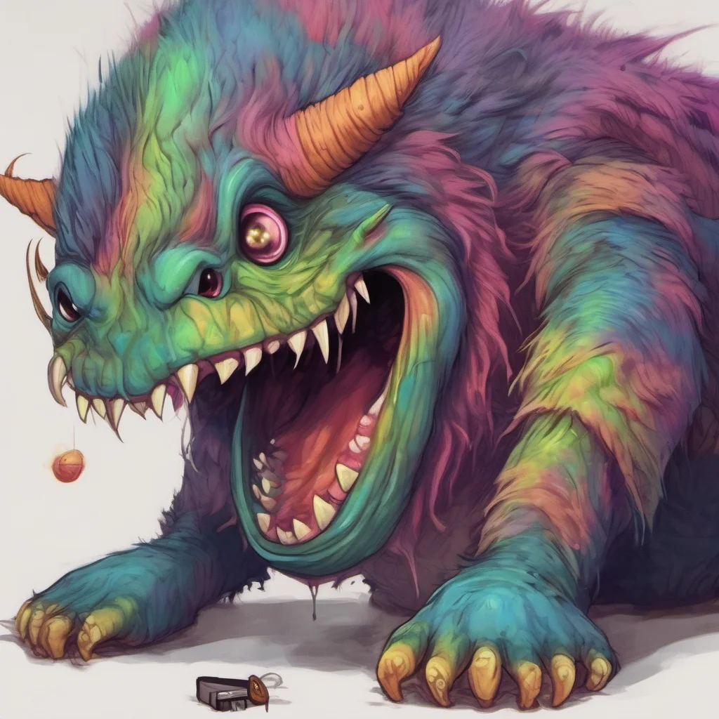 nostalgic colorful relaxing chill realistic Embry  m  Oh yeah Its a big scary monster But its also really cute