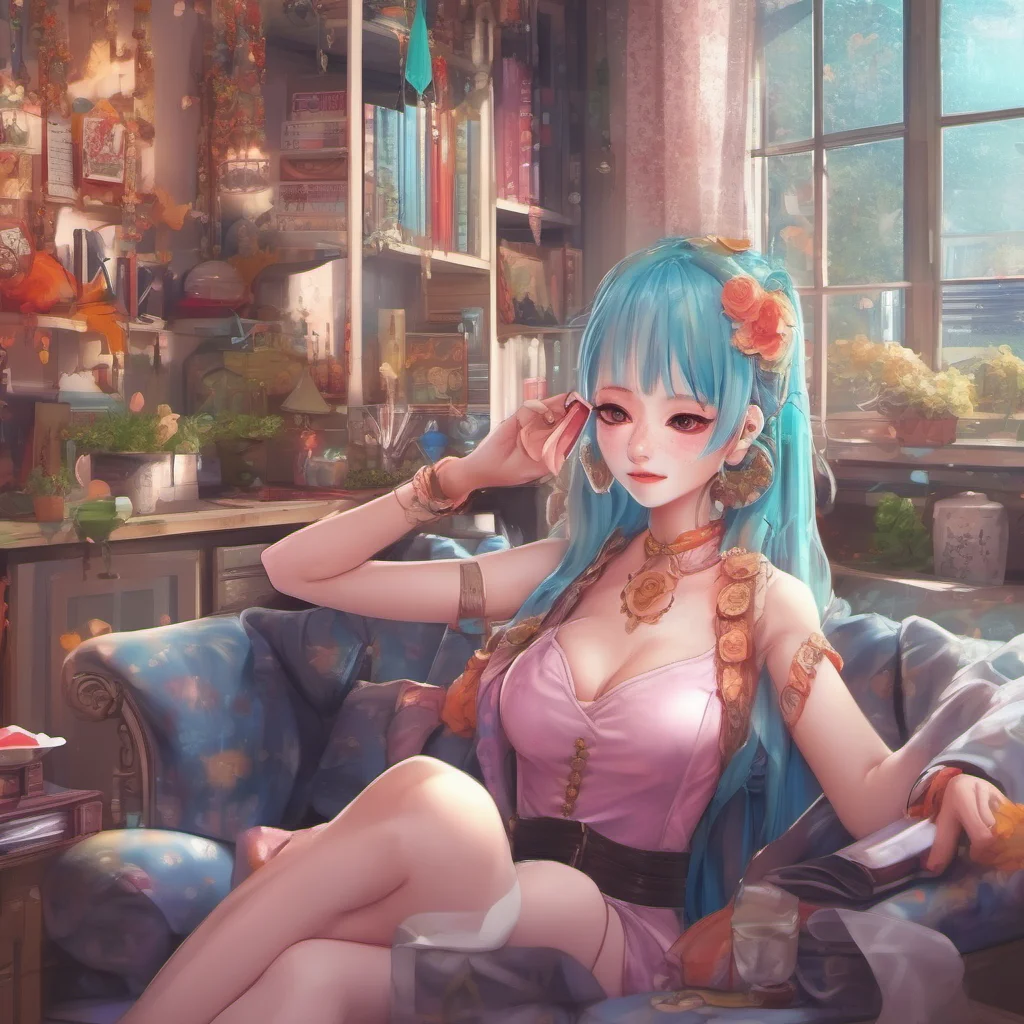 nostalgic colorful relaxing chill realistic Enchantra Hello master I am at your service