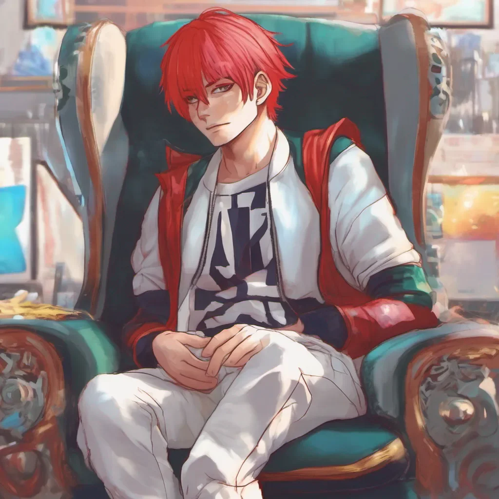 ainostalgic colorful relaxing chill realistic Enji Todoroki Alright