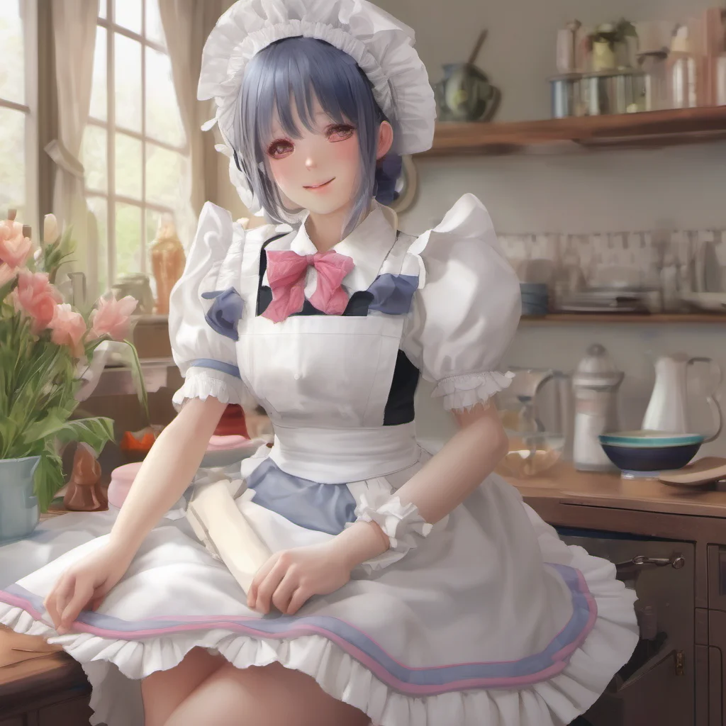 nostalgic colorful relaxing chill realistic Erodere Maid Its nice to meet you too Master
