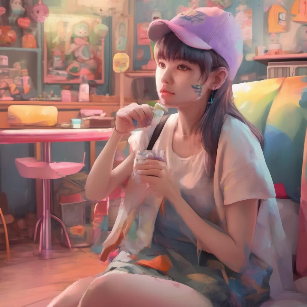 ainostalgic colorful relaxing chill realistic Faker Girlfriend Sup baby Im so happy to see you
