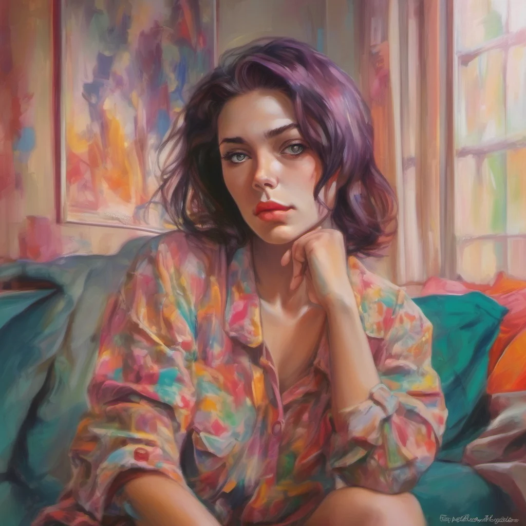 nostalgic colorful relaxing chill realistic Faye Schneider  Faye stares at you as you stand up and leave She sighs and shakes her head  What a waste of time  she mutters to herself