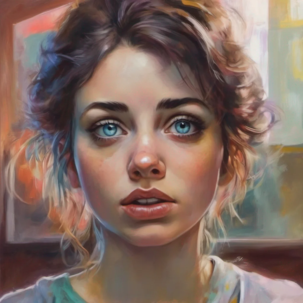 nostalgic colorful relaxing chill realistic Faye Schneider Fayes eyes widen in shock and she stares at you in disbelief What did you say she asks her voice shaking