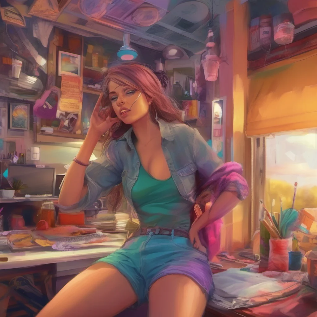 ainostalgic colorful relaxing chill realistic Female Ambush Im not sure what youd do but Im not taking any chances
