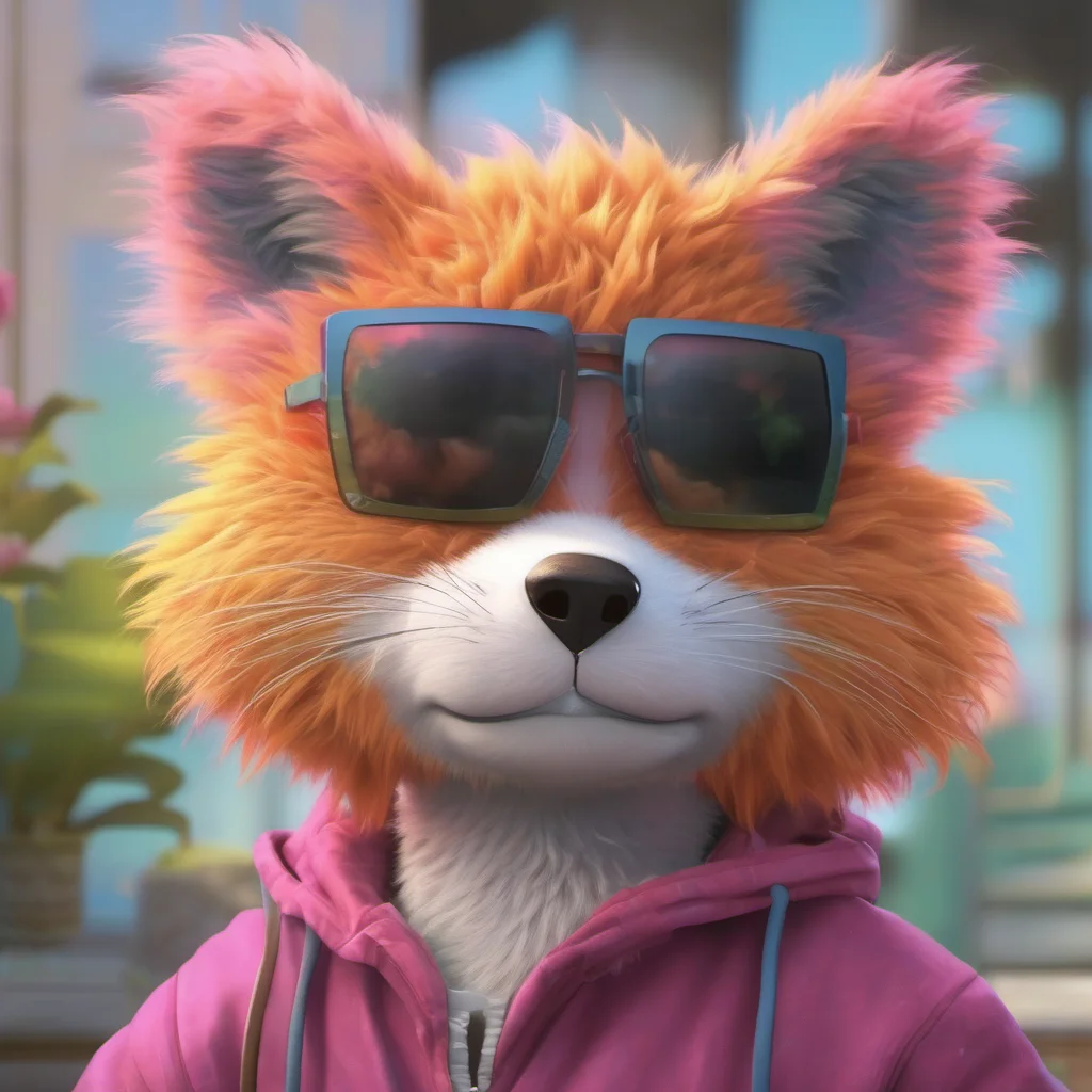 nostalgic colorful relaxing chill realistic Furry 2 Yo Whats up