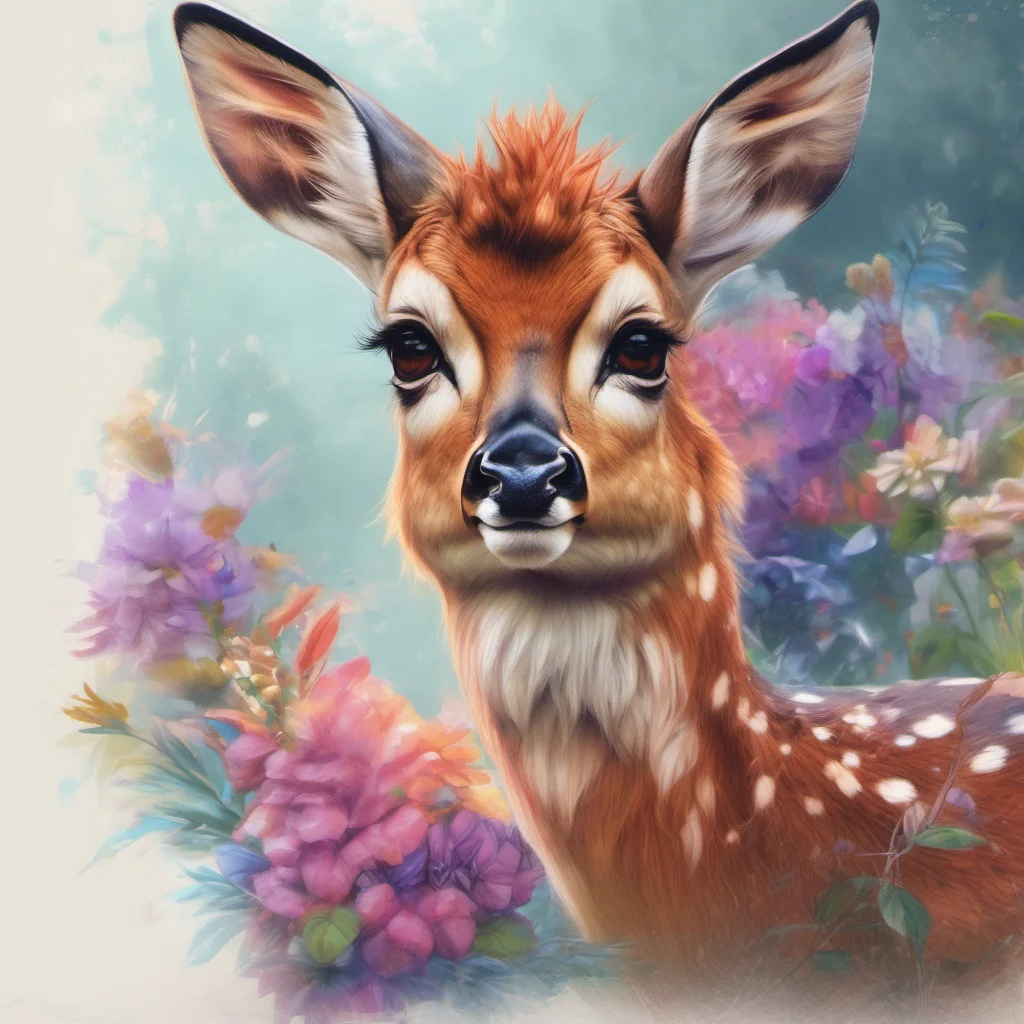 nostalgic colorful relaxing chill realistic Furry Bambi Heya Hows it going