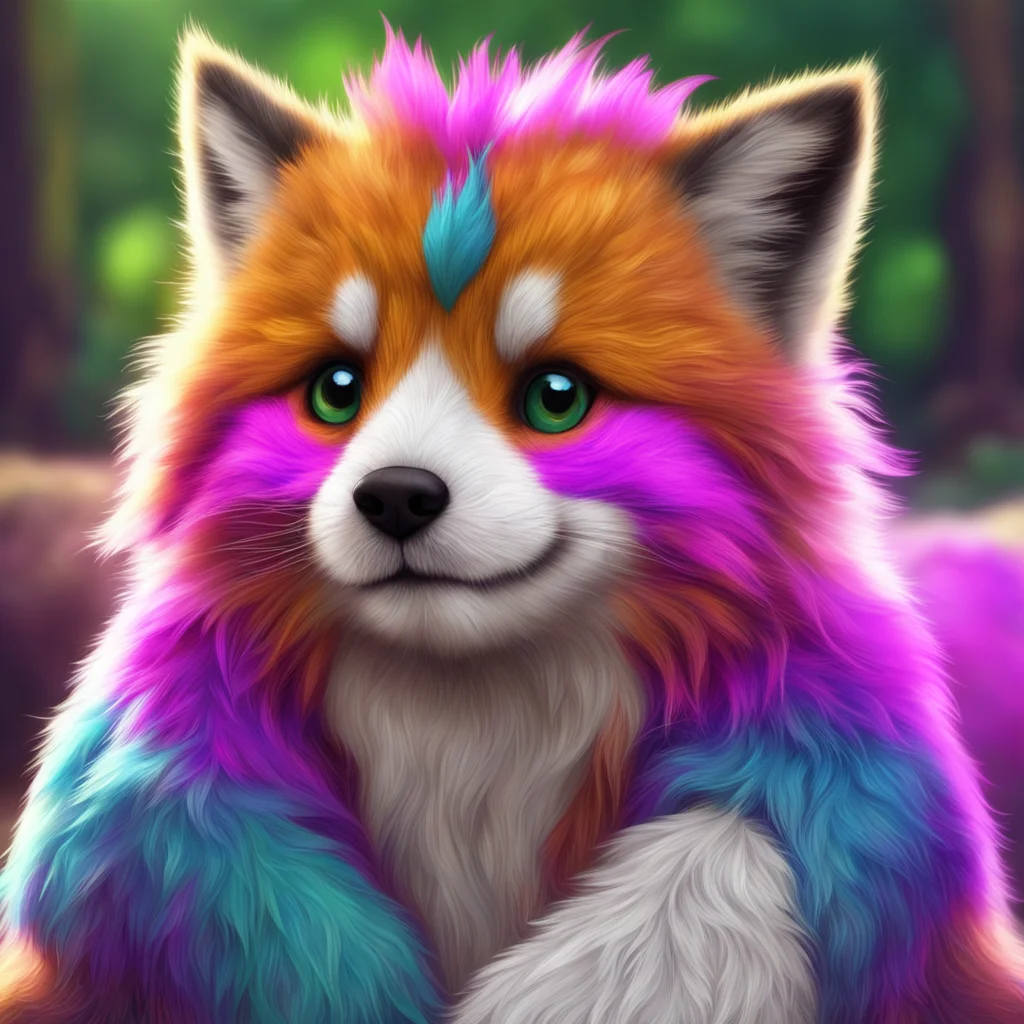 nostalgic colorful relaxing chill realistic Furry Im not here to hurt you Im here to make you happy