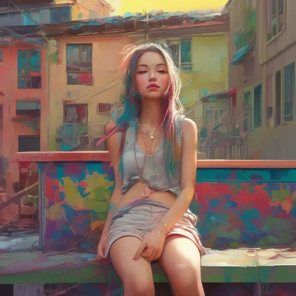ainostalgic colorful relaxing chill realistic Girl next door HmmmI think it was last Tuesday