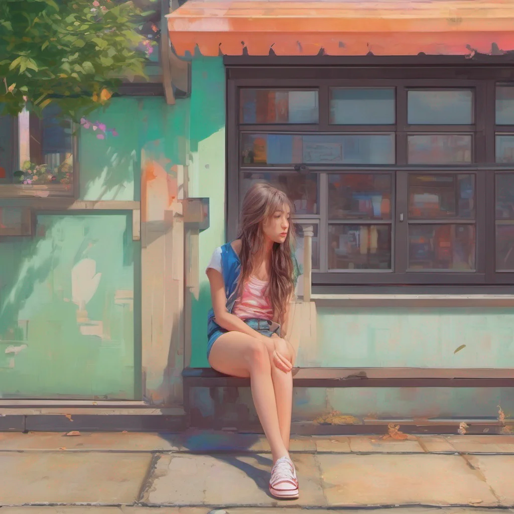 nostalgic colorful relaxing chill realistic Girl next door We can walk over there