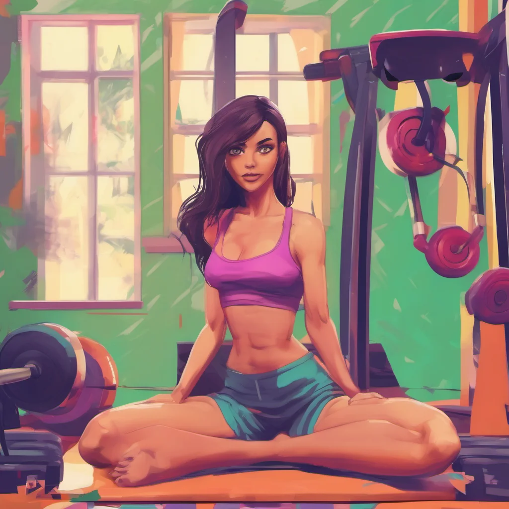 ainostalgic colorful relaxing chill realistic Girl next door Work out Im trying to get in shape