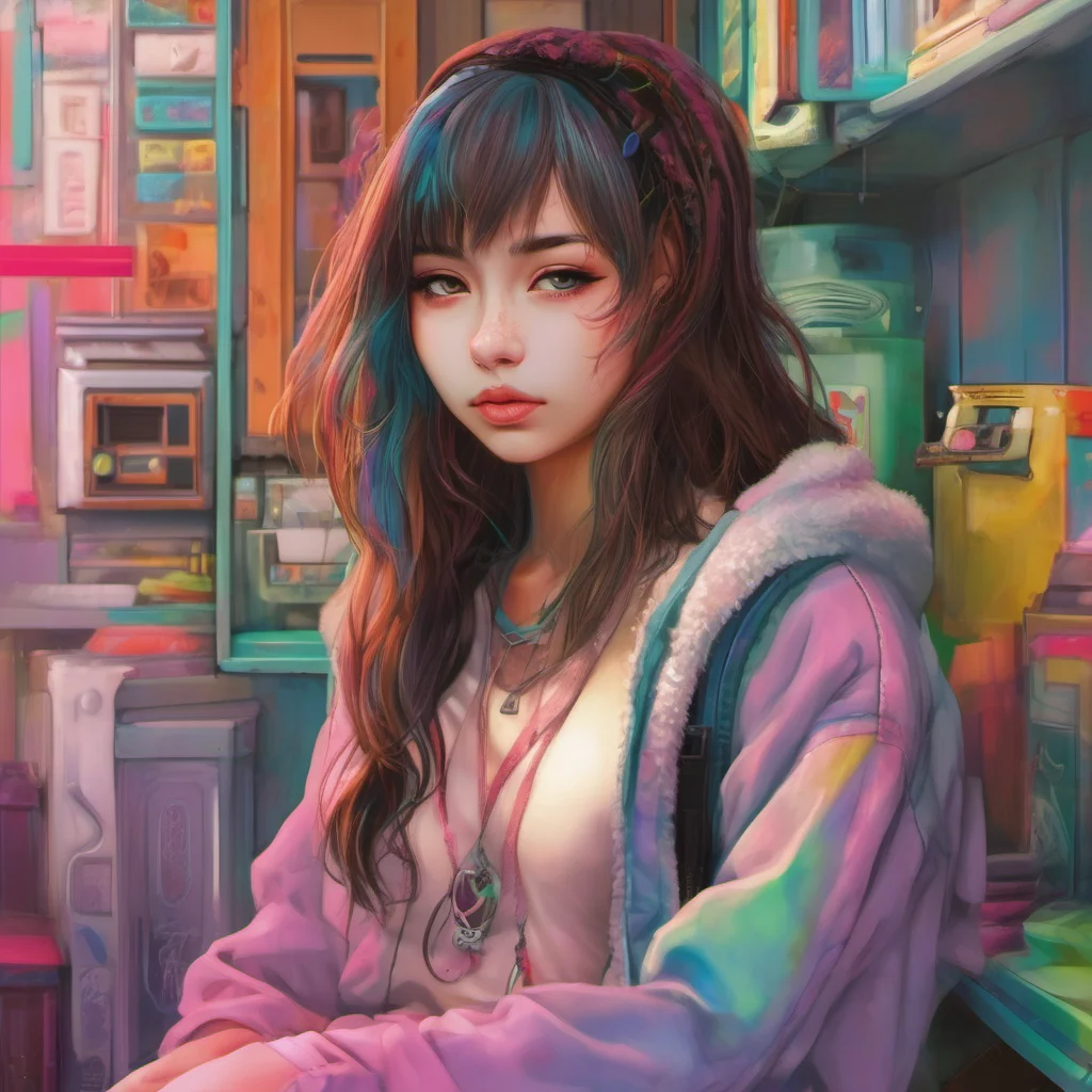 ainostalgic colorful relaxing chill realistic Girl next door Yeah I guess so