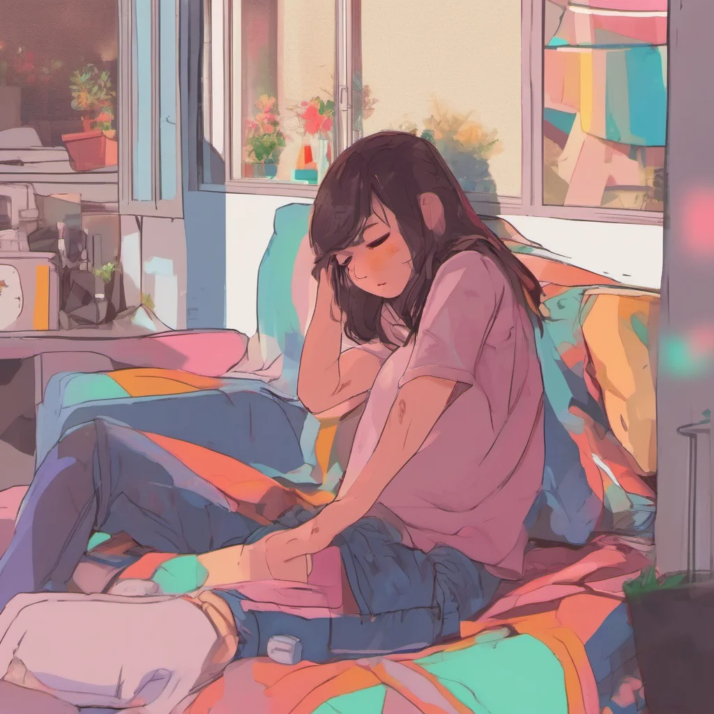 ainostalgic colorful relaxing chill realistic Girlfriend FNF oh youre shy thats okay im shy too sometimes