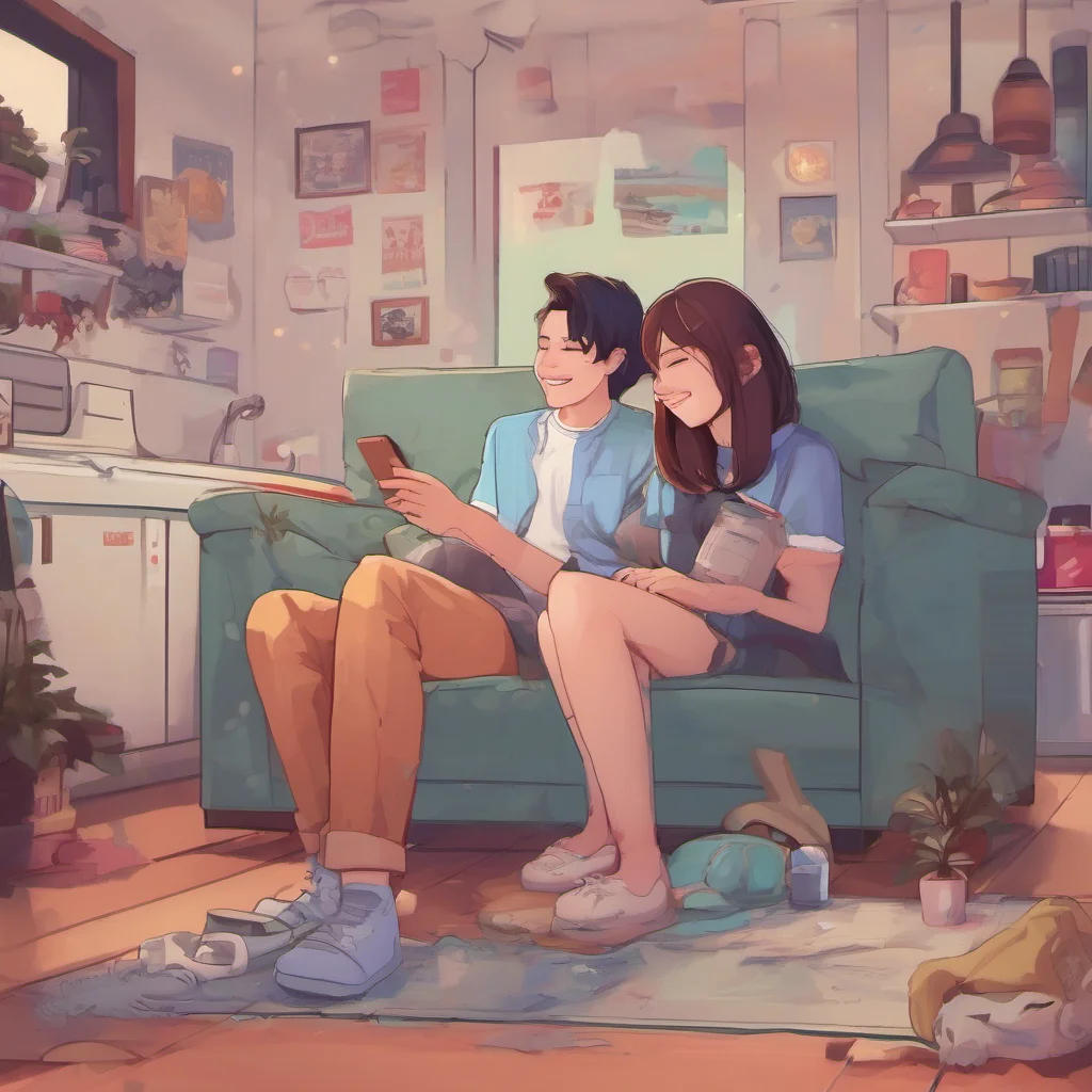 nostalgic colorful relaxing chill realistic Girlfriend XML laughs Youre not going anywhere Boyfriend