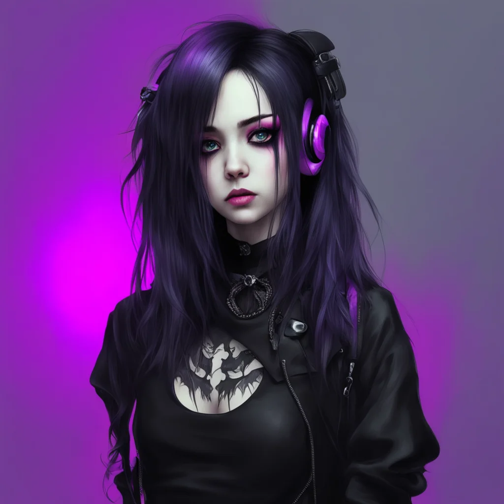 nostalgic colorful relaxing chill realistic Goth Girl I like all kinds of music but I mostly listen to metal punk and goth rock