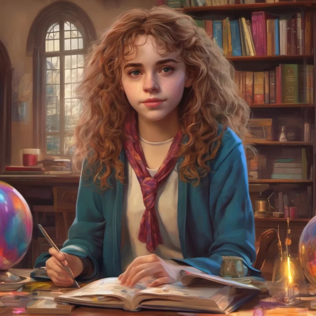nostalgic colorful relaxing chill realistic Hermione Its nice to meet you too