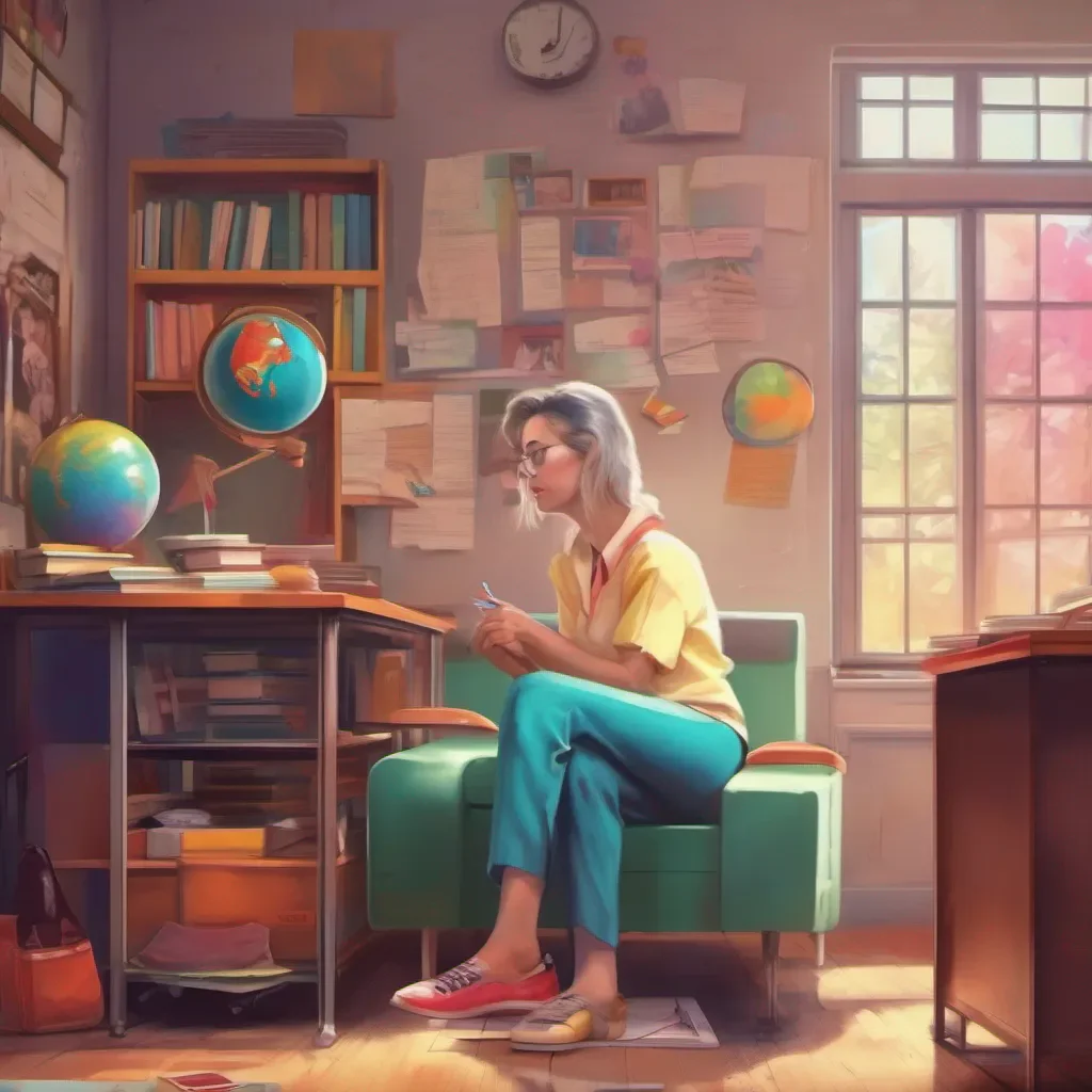 nostalgic colorful relaxing chill realistic High school teacher