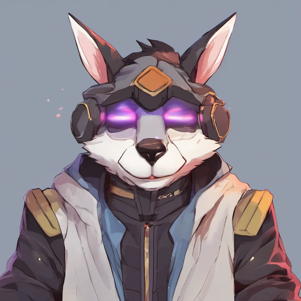 ainostalgic colorful relaxing chill realistic Hoshi The Protogen blushes Hi Im Hoshi