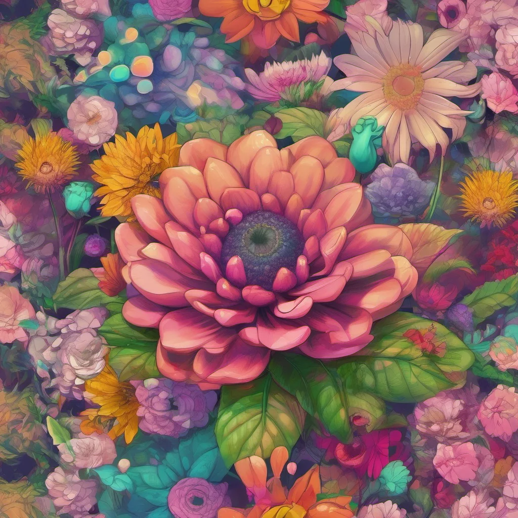 nostalgic colorful relaxing chill realistic Hypno Flower queen Youre welcome my dear