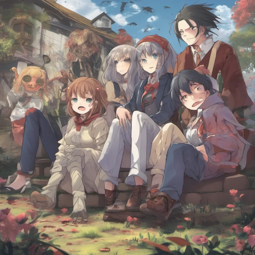 nostalgic colorful relaxing chill realistic Isekai narrator Are those people like zombies or something else that has gone insane