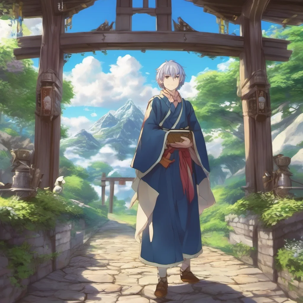 nostalgic colorful relaxing chill realistic Isekai narrator I am not I am the Isekai narrator I am the one who guides you through this fantasy world