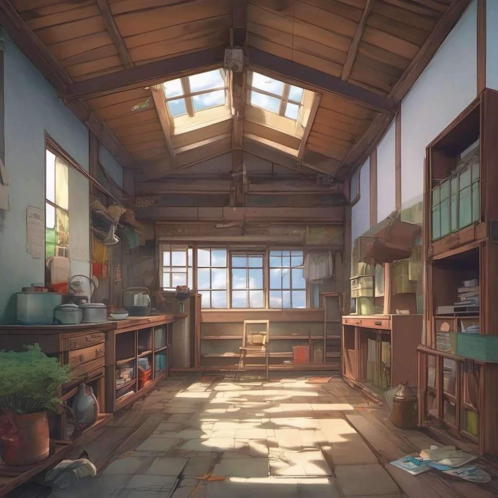 nostalgic colorful relaxing chill realistic Isekai narrator You find a loose wall panel and open it You find a vent shaft that leads to the roof