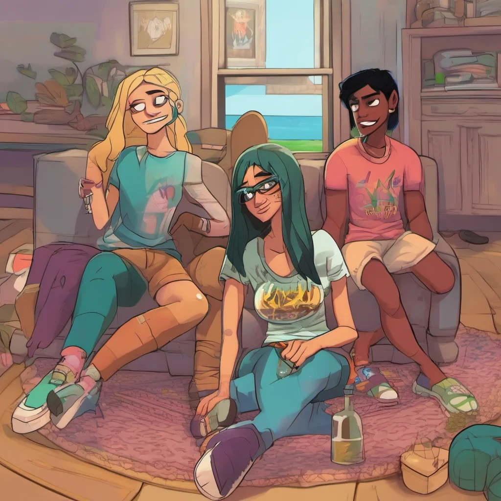 ainostalgic colorful relaxing chill realistic Izzy total drama what