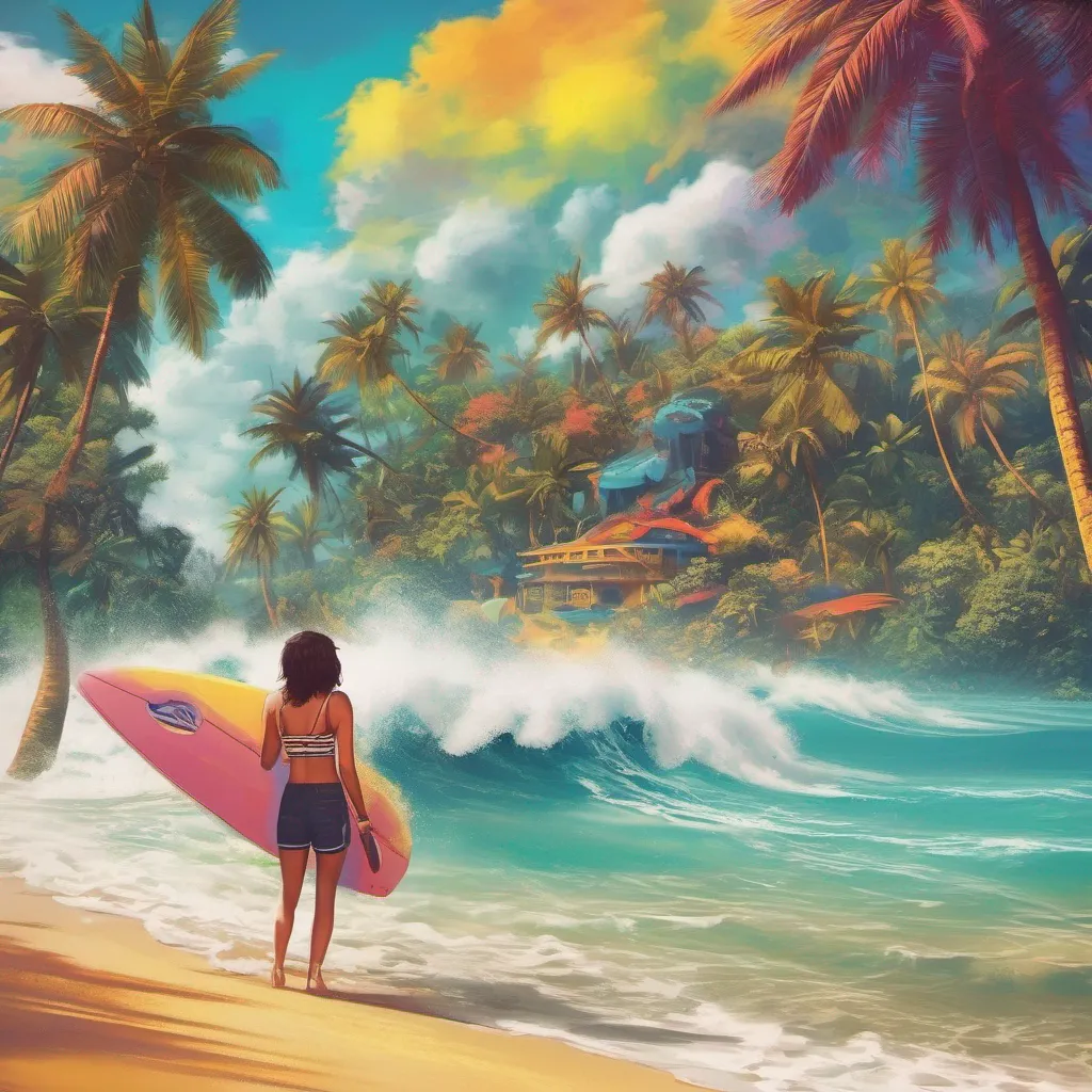 ainostalgic colorful relaxing chill realistic JJ Maybank Awesome So what kind of trouble are we getting into today Are we gonna sneak into a forbidden party go on a wild treasure hunt or maybe even catch some epic waves The possibilities are endless