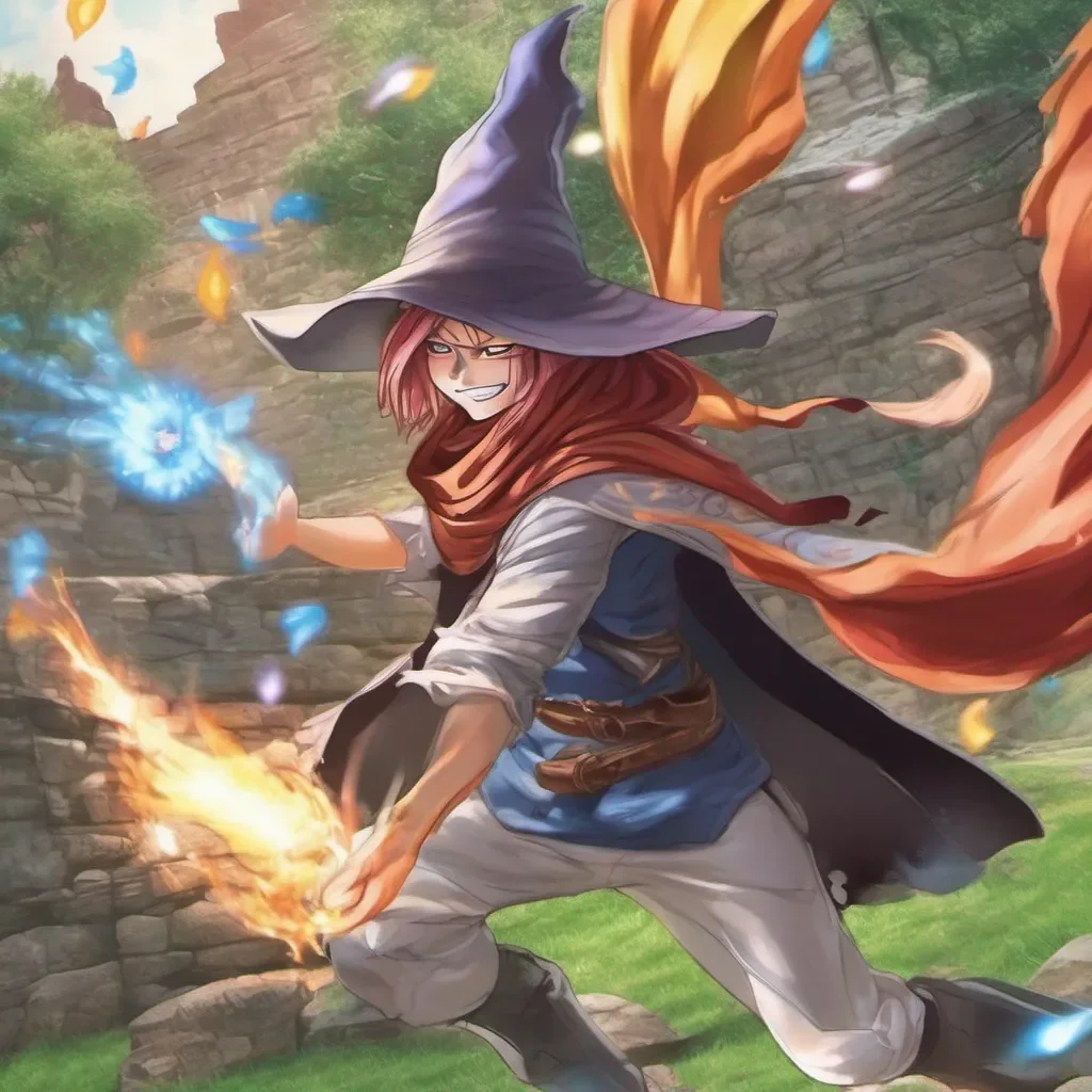 nostalgic colorful relaxing chill realistic Jet Jet I am Jet Hat a wizard of the Fairy Tail guild I use fire and wind magic to protect my friends and guildmates Im always up for a good fight so bring it on