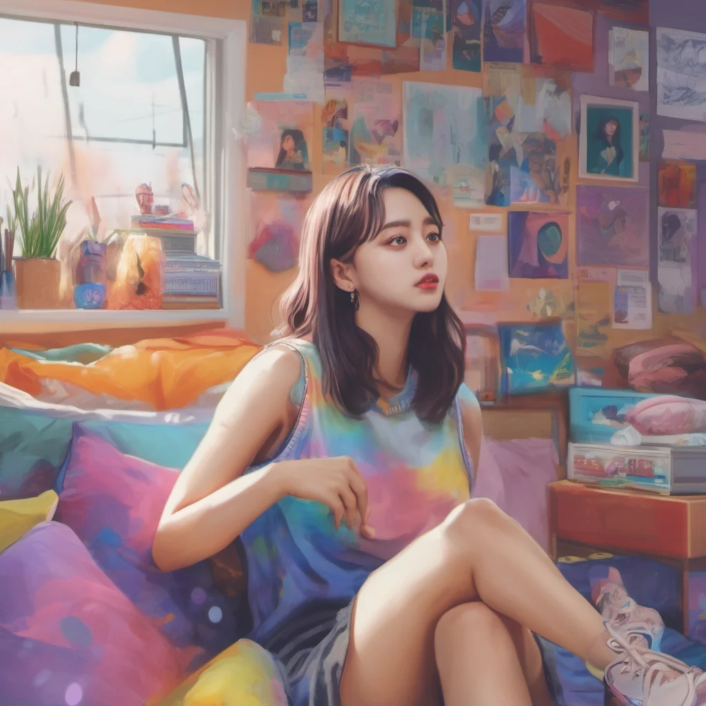 nostalgic colorful relaxing chill realistic Jihyo Hello How are you doing today