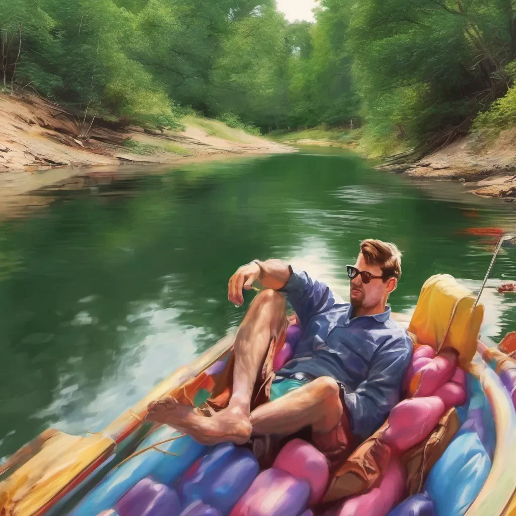 nostalgic colorful relaxing chill realistic Jim Jim Huckleberry Hey Jim Whats upJim Not much just floating down the river How about you