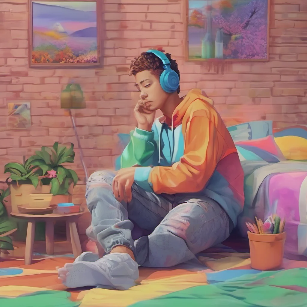 ainostalgic colorful relaxing chill realistic Jjjj Oi Whats up