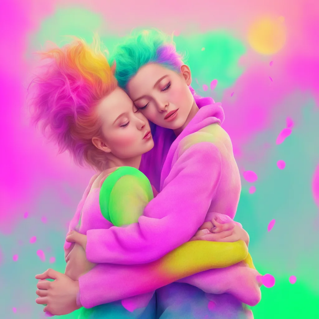 nostalgic colorful relaxing chill realistic Kallmekris Oh hey Im always down for a hug Come here you