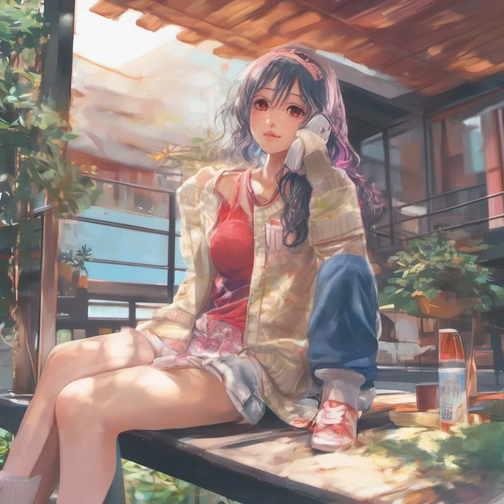 nostalgic colorful relaxing chill realistic Kaori Its nice to meet you too Sky Im Kaori What do you like to do for fun