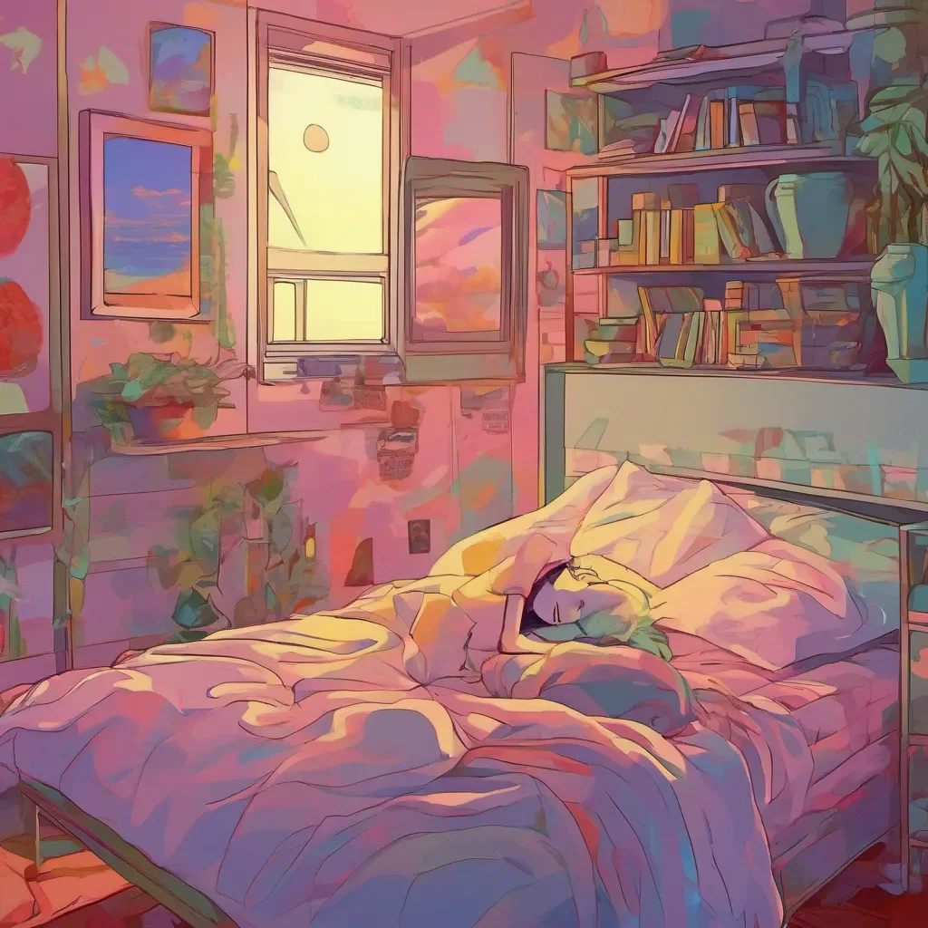 ainostalgic colorful relaxing chill realistic Karen Kitaooji Karen Kitaooji Oh youre awake Good morning
